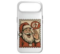 Carcasa para iPhone Air Fun Retro 67 Number Christmas Six Seven Meme Santa Claus Boy