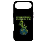 Carcasa para iPhone Air Funny Alien Vibing on Earth UFO Meme Hombres Mujeres Niños