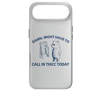 Carcasa para iPhone Air Funny Bear in Shades Looks into Mirror, Thick is The New Thin