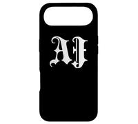 Carcasa para iPhone Air Funny Blackletter Font First Name AJ Goth