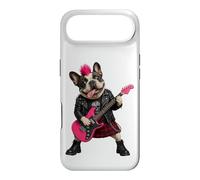 Carcasa para iPhone Air Funny Bulldog Francés Rock'n Roll Music Band Dog