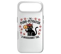 Carcasa para iPhone Air Funny Cat Detective Purrpetrator Crimen Verdadero Misterio de Asesinato