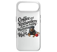 Carcasa para iPhone Air Funny Coffee and Rottweilers Make Me Happy Not Humans