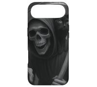 Carcasa para iPhone Air Funny Grim Reaper Cat Dark Humor Halloween Graphic Men