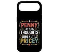 Carcasa para iPhone Air Funny Humor Penny FOR Your Thoughts Sarcastic Joke Men Women