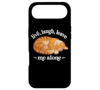 Carcasa para iPhone Air Funny Live Laugh Leave Me Alone Nap Sleep Orange Tabby Lover