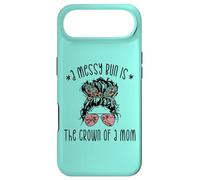 Carcasa para iPhone Air Funny Messy Bun Saying For New Mama and Leopard Mom