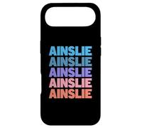 Carcasa para iPhone Air Funny Modern Repeated Text Design First Name Ainslie