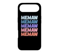 Carcasa para iPhone Air Funny Modern Repeated Text Design Memaw Grandmother