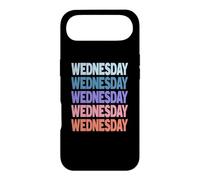 Carcasa para iPhone Air Funny Modern Repeated Text Design Wednesday
