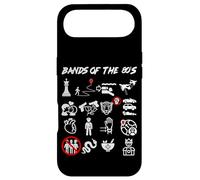 Carcasa para iPhone Air Funny Nerd Iconic Pop Rock Bandas de los 80 Blanco