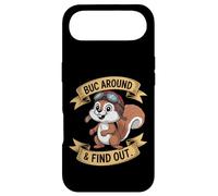 Carcasa para iPhone Air Funny Pilot Squirrel Buck Around and Find out Diciendo