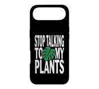 Carcasa para iPhone Air Funny Plant Lover Stop Talking To My Plants Monstera Design