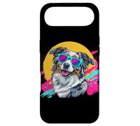 Carcasa para iPhone Air Funny Retro Vintage 80s Blue Merle Australian Shepherd Lover