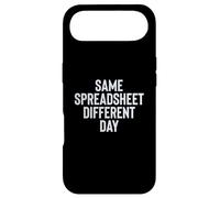 Carcasa para iPhone Air Funny Same Spreadsheet Different Day Office Employee Worker