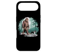Carcasa para iPhone Air Funny Sasquatch Bigfoot Walking Boston Terrier Dog Lovers