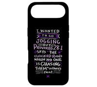Carcasa para iPhone Air Funny Saying - I Wanted To Go Jogging But Proverbs 28:1