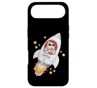 Carcasa para iPhone Air Funny Space Cat Astronauta Bebiendo Boba Bubble Milk Tea Niños