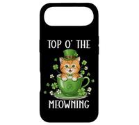 Carcasa para iPhone Air Funny St Patricks Cat Top of Meowning Coffee Cats St Paddys