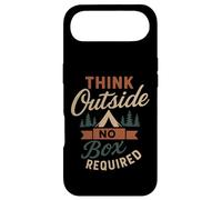 Carcasa para iPhone Air Funny Think Outside Camping Naturaleza Amante de la Vida SIL