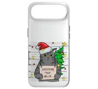 Carcasa para iPhone Air Funny True Crime Christmas Cat Dad Grumpy Serial Killer Cat