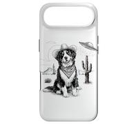 Carcasa para iPhone Air Funny UFO Bernese Mountain Dog Alien Vintage 90s Wild West