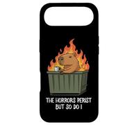 Carcasa para iPhone Air Funny Unbothered The Horrors Persist But So Do I Capybara