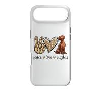 Carcasa para iPhone Air Funny Womens Girls Kids Peace Love Vizslas Dog Lover