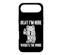 Carcasa para iPhone Air Funny Work Joke Office Humor Okay I'm Here Where Is The Work