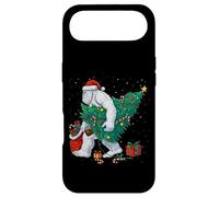 Carcasa para iPhone Air Funny Yeti Christmas Tree Lights Bigfoot Xmas Sasquatch Boys