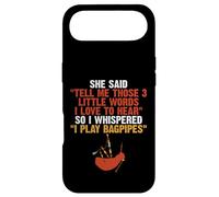 Carcasa para iPhone Air Gaitas Humor 3 Palabras Pequeñas Me Encanta Escuchar Jugar Gaitas