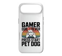 Carcasa para iPhone Air Gamer Dog Lover Press Start Pet Dog Gaming