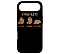 Carcasa para iPhone Air Gamer Triathlete Funny Gaming Sloth Playing Video Game Nerd