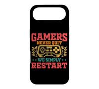 Carcasa para iPhone Air Gamers Never Quit We Simply Restart Funny Video Game Lovers