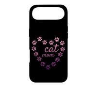 Carcasa para iPhone Air Gato Mamá Corazón Huellas Estéticas Lindas Patas Rosa