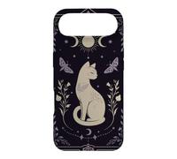 Carcasa para iPhone Air Gato místico Celestial Luna Polilla Botánica Arte Oculto