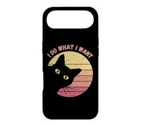 Carcasa para iPhone Air Gato Negro Retro Hago lo Que Quiero - Funny Cat Lover