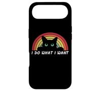 Carcasa para iPhone Air Gato Negro Retro Hago lo Que Quiero - Funny Cat Lover