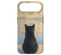 Carcasa para iPhone Air Gato Negro Taj Mahal Amanecer India Viajero Felino