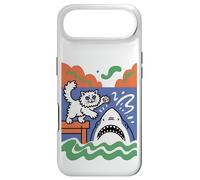 Carcasa para iPhone Air Gato Tonto y Valiente vs tiburón, Gatito Divertido