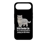 Carcasa para iPhone Air Gatos británicos de Pelo Corto juzgando Sus Elecciones de Vida Humor