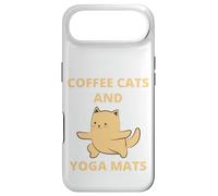 Carcasa para iPhone Air Gatos de café y esterillas de Yoga Warrior Two para yoguis