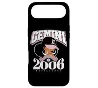 Carcasa para iPhone Air Géminis 2006 Piel melanada Rasgos del Zodiaco Reina Diva