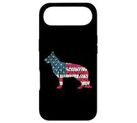 Carcasa para iPhone Air German Shepherd American Flag 4th of July Funny Dog Lover