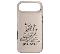 Carcasa para iPhone Air Get Lit Library Book Wildflowers Lovers Literature Teacher