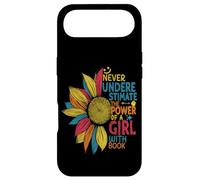 Carcasa para iPhone Air Girasol Nunca subestima el Poder de una Chica con Libro