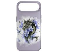Carcasa para iPhone Air Girl Who Loves Dragons Purple Dragon Flower Butterfly Floral