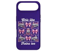Carcasa para iPhone Air Girls Like Trains Too Cute Pink Bow Locomotora Coqueta