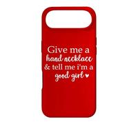 Carcasa para iPhone Air Give Me a Hand Necklace and Tell Me I'm a Good Girl Book Red