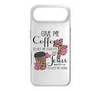 Carcasa para iPhone Air Give Me Coffee To Get Me Started and Jesus To Keep Me Going